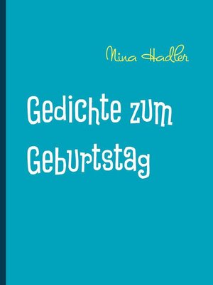 cover image of Gedichte zum Geburtstag